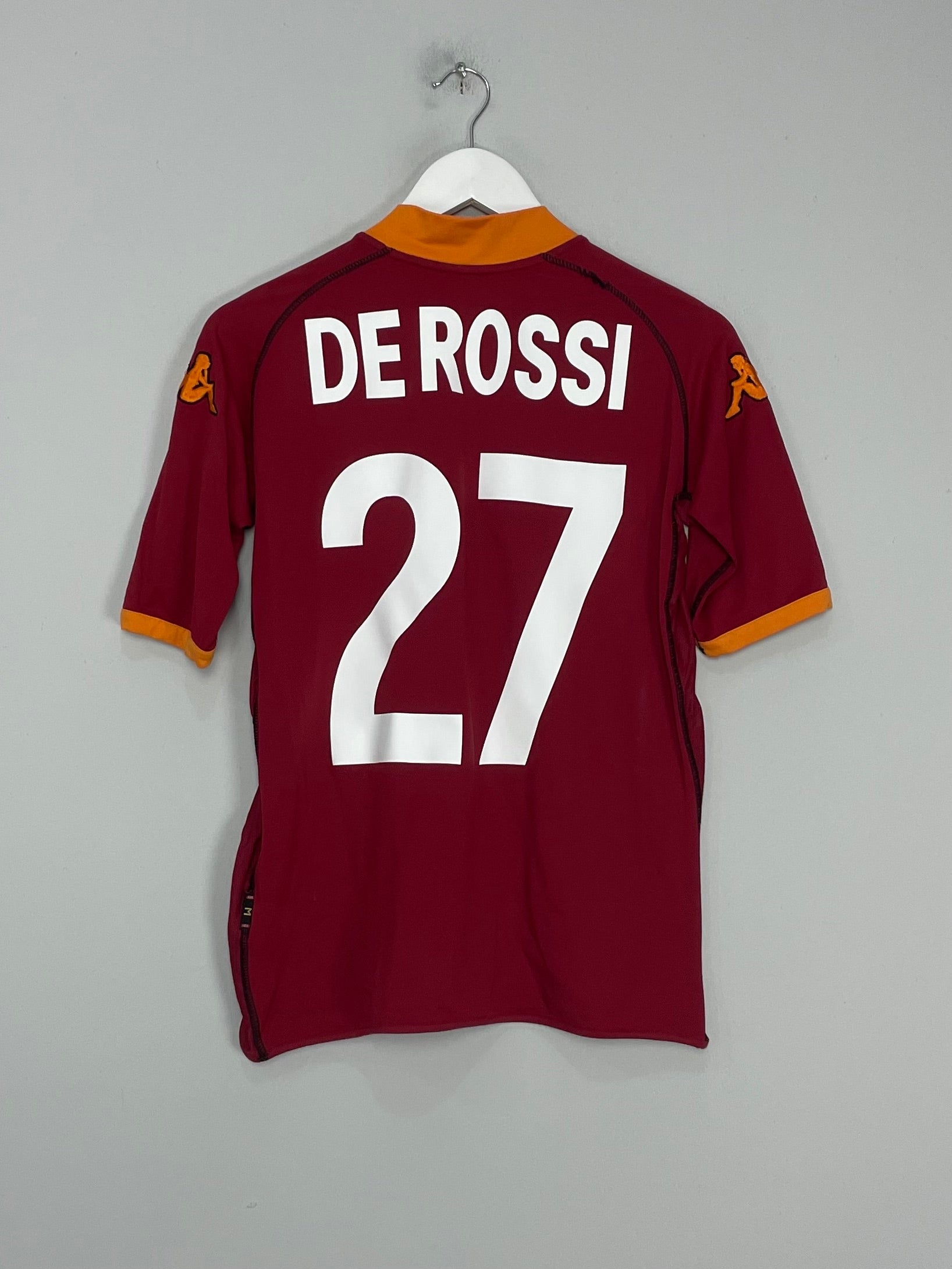 2002/03 ROMA DE ROSSI #27 HOME SHIRT (M) KAPPA