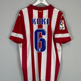 2013/14 ATLETICO MADRID KOKE #6 HOME SHIRT (XL) NIKE