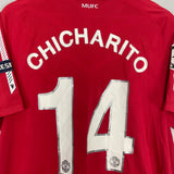 2010/11 MANCHESTER UNITED CHICHARITO #14 C/L HOME SHIRT (L) NIKE