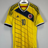 2014/15 COLOMBIA JAMES #10 HOME SHIRT (M) ADIDAS