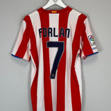 2008/09 ATLETICO MADRID FORLAN #7 HOME SHIRT (M) NIKE