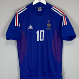 2002/04 FRANCE ZIDANE #10 HOME SHIRT (M) ADIDAS