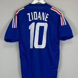 2002/04 FRANCE ZIDANE #10 HOME SHIRT (M) ADIDAS