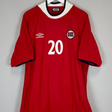 2000/02 NORWAY SOLSKJAER #20 HOME SHIRT (XXL) UMBRO