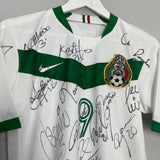 2006/07 MEXICO O.BRAVO #9 *PLAYER ISSUE + SQUAD SIGNED* AWAY SHIRT (M) NIKE