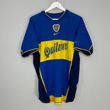 2001/02 BOCA JUNIORS HOME SHIRT (L) NIKE