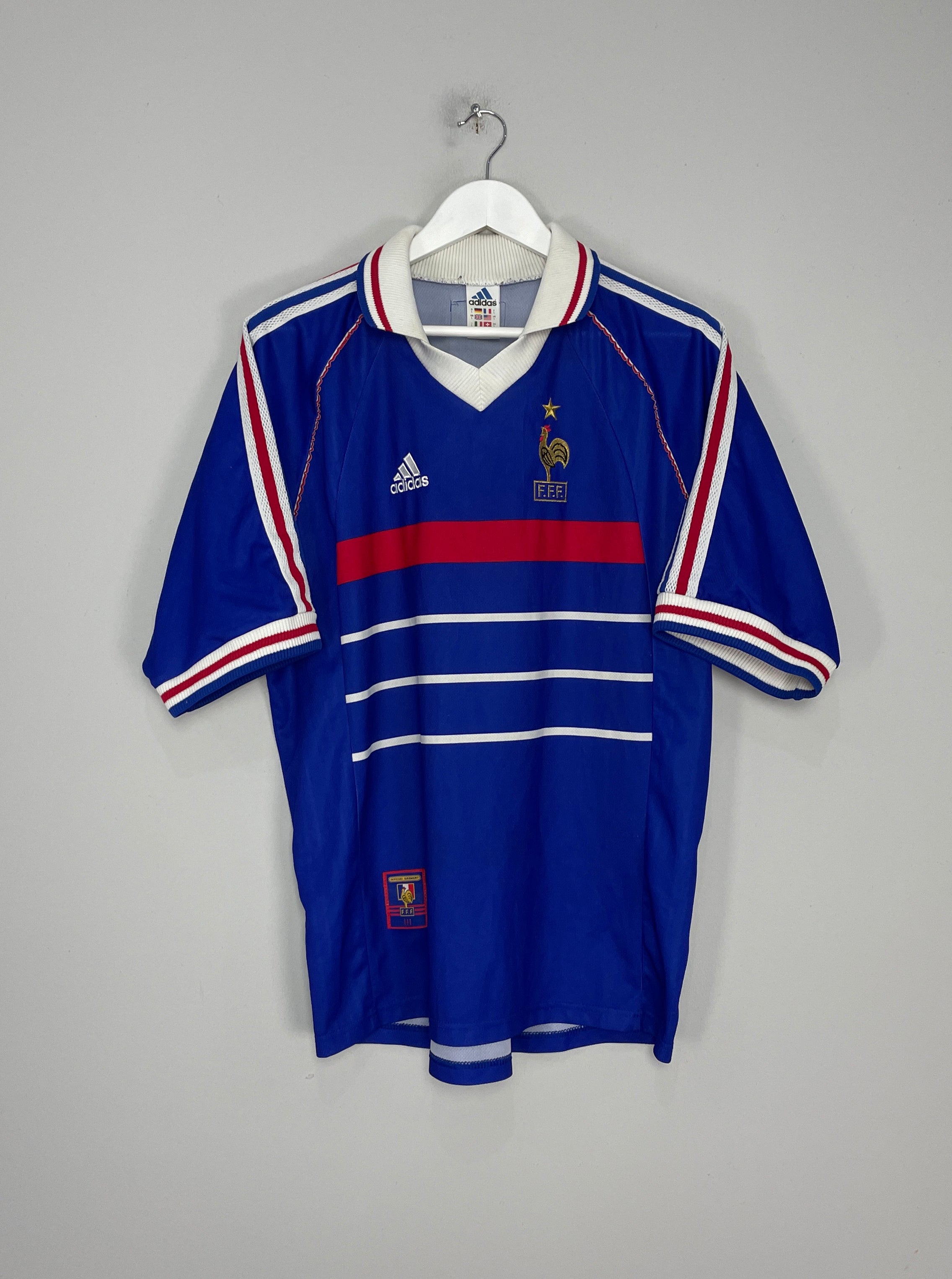 1998/99 FRANCE HOME SHIRT (L) ADIDAS