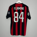 2008/09 AC MILAN FLAMINI #84 *SIGNED* PLAYER ISSUE HOME SHIRT (S) ADIDAS