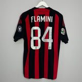 2008/09 AC MILAN FLAMINI #84 *SIGNED* PLAYER ISSUE HOME SHIRT (S) ADIDAS