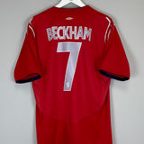 2004/06 ENGLAND BECKHAM #7 AWAY SHIRT (XL) UMBRO