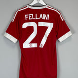 2015/16 MANCHESTER UNITED FELLAINI #27 HOME SHIRT (M) ADIDAS