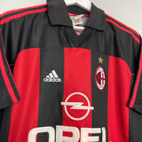 2000/02 AC MILAN SHEVCHENKO #7 HOME SHIRT (M) ADIDAS