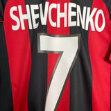 2000/02 AC MILAN SHEVCHENKO #7 HOME SHIRT (M) ADIDAS