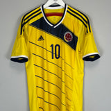 2014/15 COLOMBIA JAMES #10 HOME SHIRT (M) ADIDAS