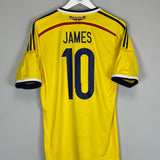 2014/15 COLOMBIA JAMES #10 HOME SHIRT (M) ADIDAS