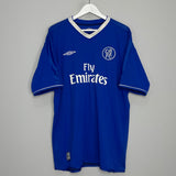 2003/04 CHELSEA DROGBA #15 HOME SHIRT (XL) UMBRO