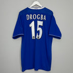 2003/04 CHELSEA DROGBA #15 HOME SHIRT (XL) UMBRO