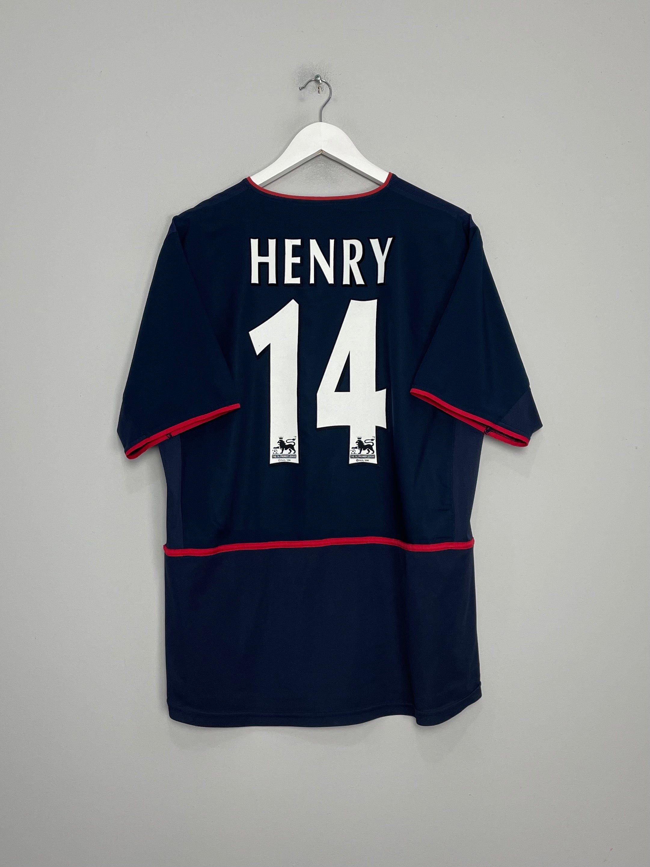 2002/04 ARSENAL HENRY #14 AWAY SHIRT (L) NIKE