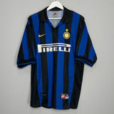 1998/99 INTER MILAN RONALDO #9 HOME SHIRT (XL) NIKE