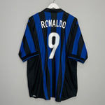 1998/99 INTER MILAN RONALDO #9 HOME SHIRT (XL) NIKE