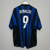 1998/99 INTER MILAN RONALDO #9 HOME SHIRT (XL) NIKE