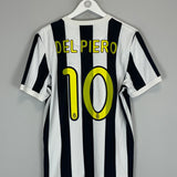 2009/10 JUVENTUS DEL PIERO #10 HOME SHIRT (M) NIKE