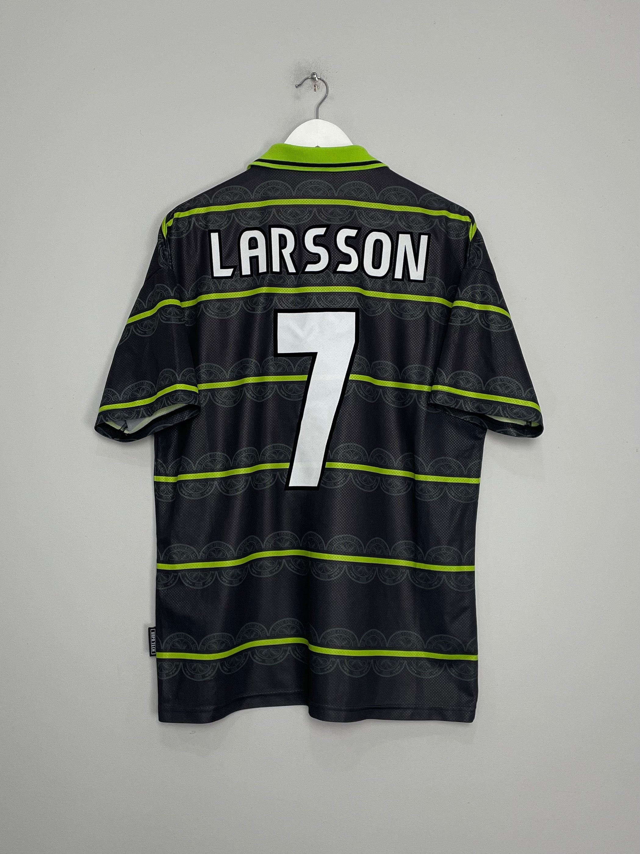 1998/99 CELTIC LARSSON #7 AWAY SHIRT (L) UMBRO