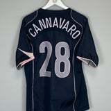 2004/05 JUVENTUS CANNAVARO #28 AWAY SHIRT (M) NIKE