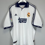 2000/01 REAL MADRID FIGO #10 HOME SHIRT (XL) ADIDAS