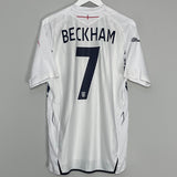 2007/09 ENGLAND BECKHAM #7 HOME SHIRT (L) UMBRO