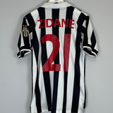 1998/99 JUVENTUS ZIDANE #21 HOME SHIRT (M) KAPPA