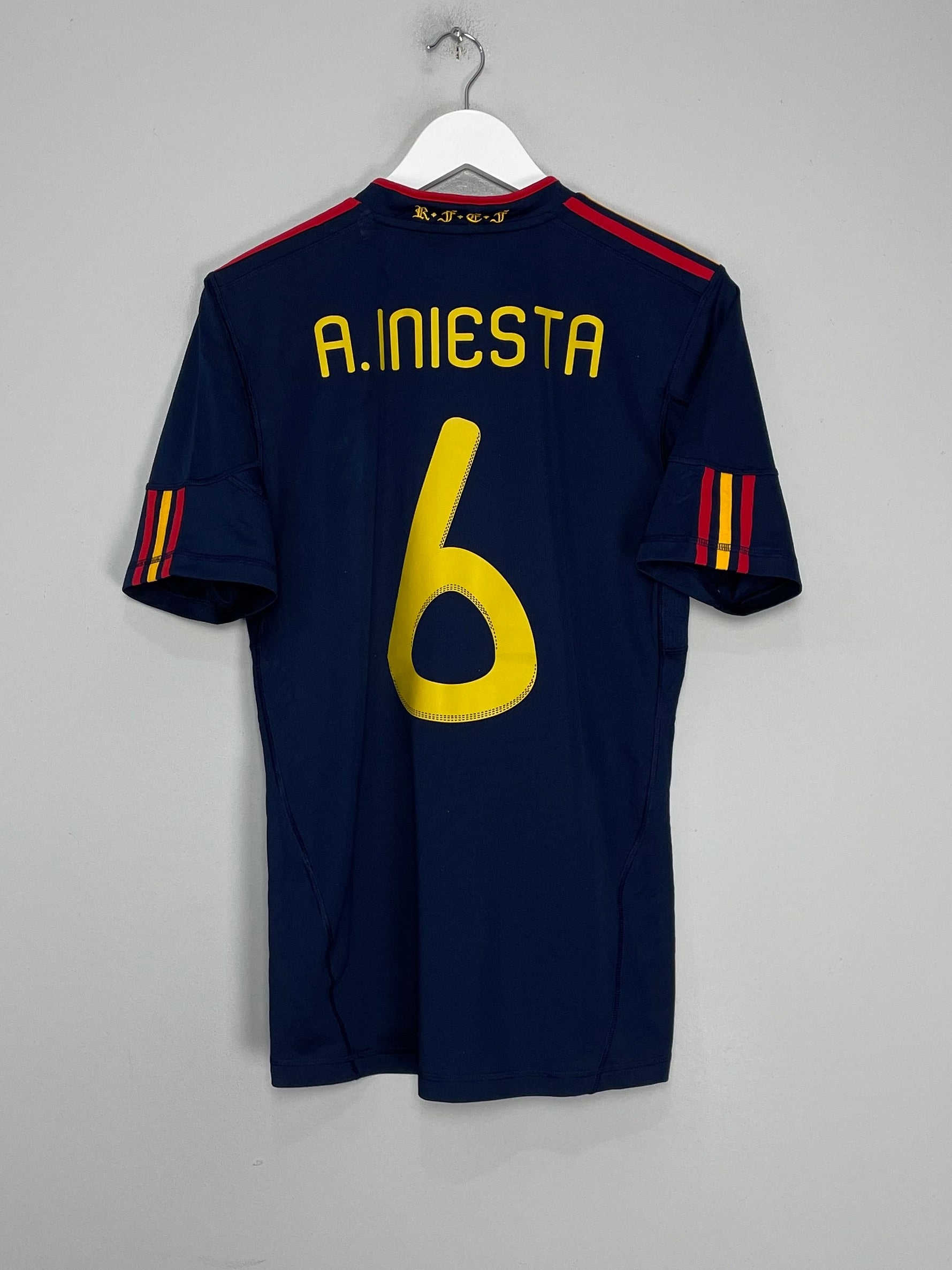 2010/11 SPAIN A.INIESTA #6 AWAY SHIRT (S) ADIDAS