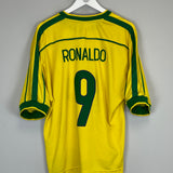 1998/00 BRAZIL RONALDO #9 HOME SHIRT (XL) NIKE