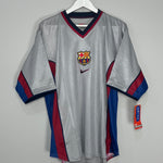 1998/01 BARCELONA #19 *PLAYER ISSUE* BNWT AWAY SHIRT (XL) NIKE