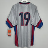 1998/01 BARCELONA #19 *PLAYER ISSUE* BNWT AWAY SHIRT (XL) NIKE