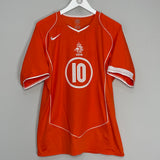 2004/06 NETHERLANDS V.NISTELROOY #10 HOME SHIRT (M) NIKE