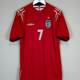 2004/06 ENGLAND BECKHAM #7 AWAY SHIRT (L) UMBRO