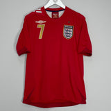 2006/08 ENGLAND BECKHAM #7 AWAY SHIRT (S) UMBRO