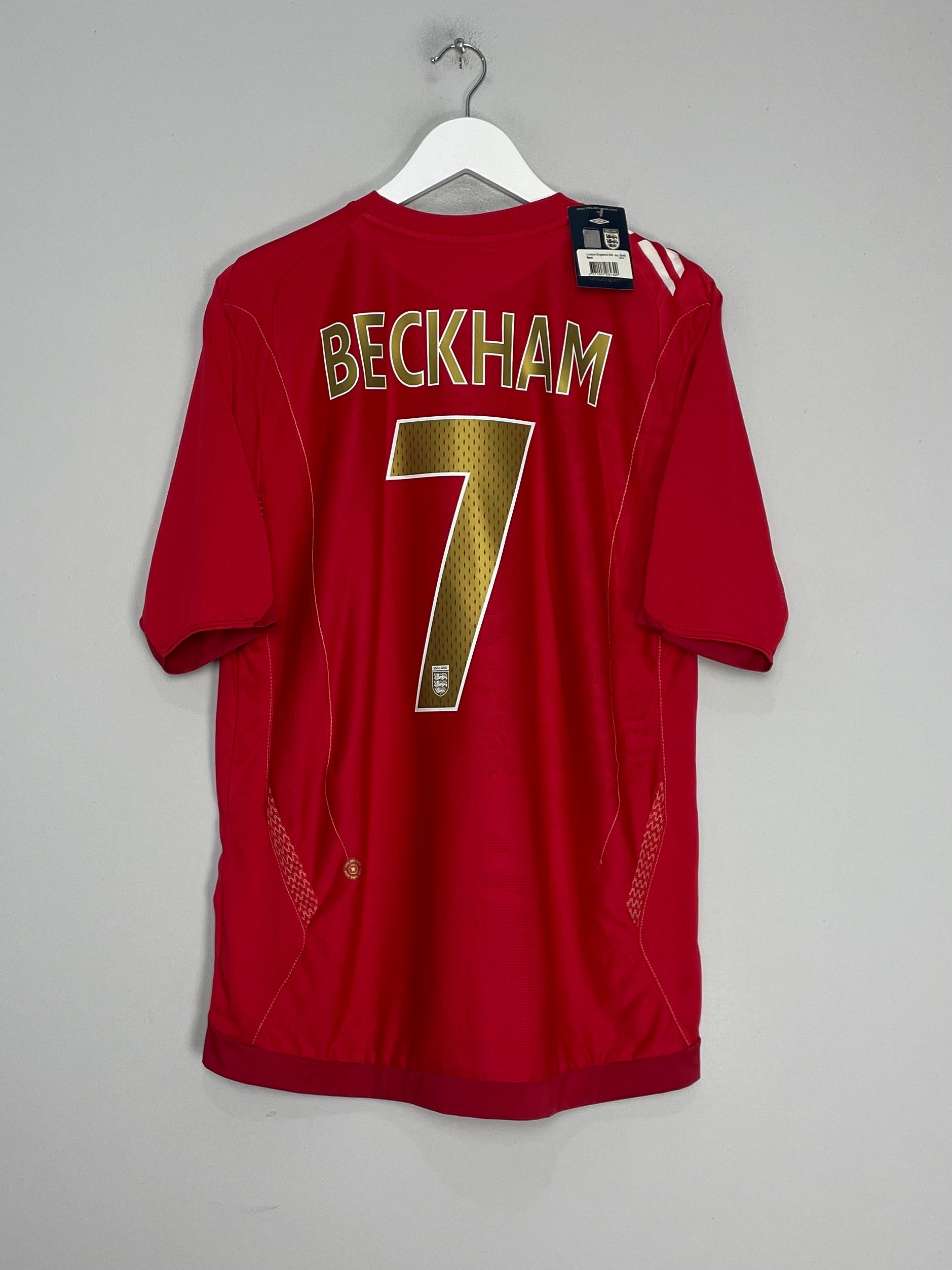 2006/08 ENGLAND BECKHAM #7 *BNWT* AWAY SHIRT (L) UMBRO