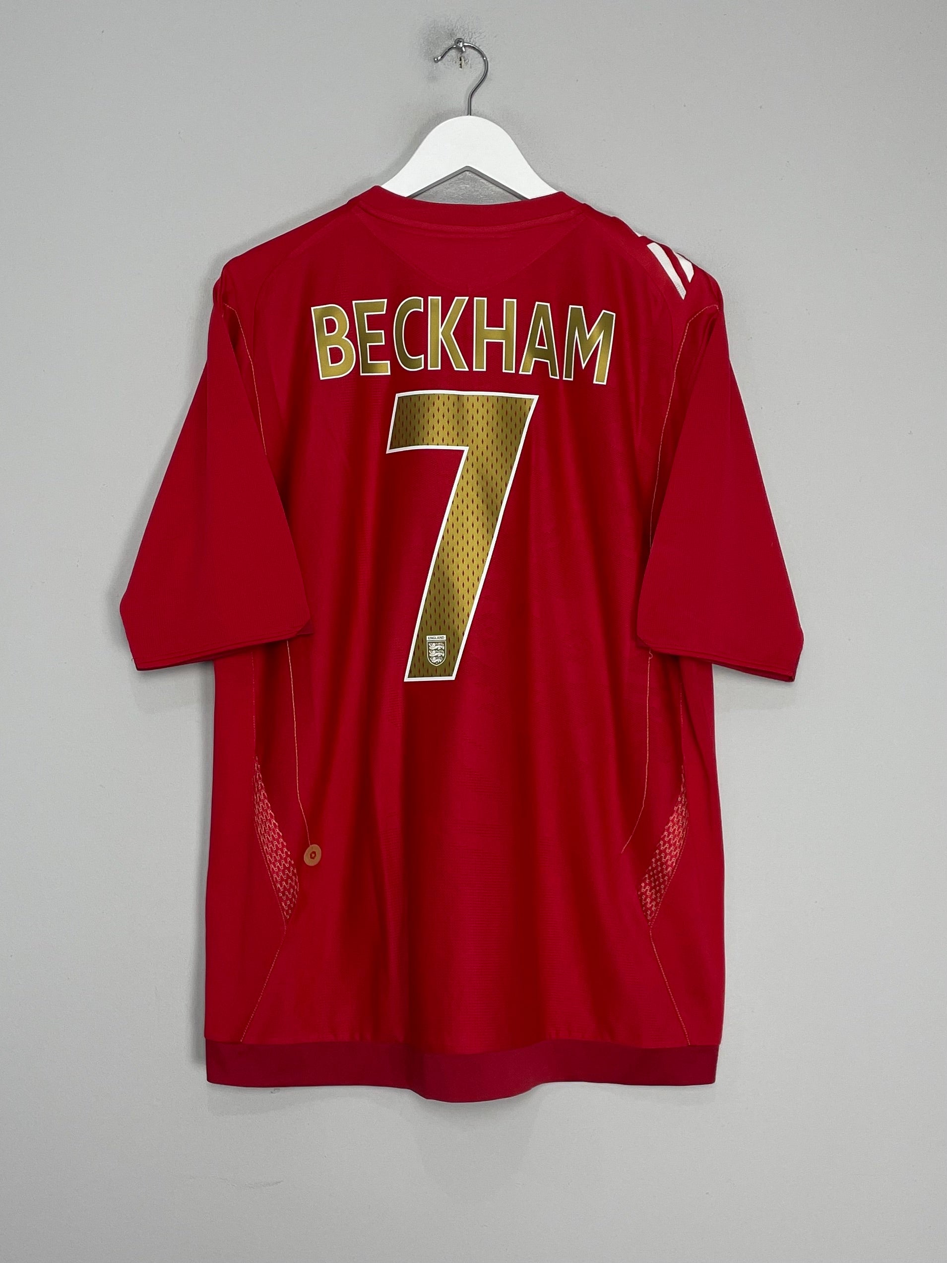 2006/08 ENGLAND BECKHAM #7 AWAY SHIRT (XL) UMBRO