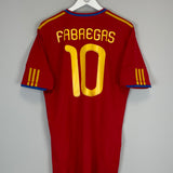 2009/10 SPAIN FABREGAS #10 HOME SHIRT (L) ADIDAS