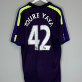 2014/15 MANCHESTER CITY TOURE YAYA #42 THIRD SHIRT (XL) NIKE