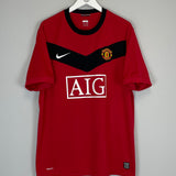 2009/10 MANCHESTER UNITED J.S PARK #13 HOME SHIRT (XL) NIKE