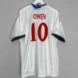 1999/01 ENGLAND OWEN #10 *BNWT* SIGNED HOME SHIRT (XXL) UMBRO