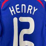 2007/08 FRANCE HENRY #12 HOME SHIRT (M) ADIDAS