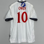 1999/01 ENGLAND OWEN #10 *BNWT* SIGNED HOME SHIRT (XL) UMBRO