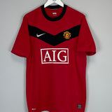 2009/10 MANCHESTER UNITED EVRA #3 HOME SHIRT (L) NIKE