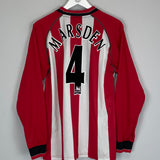 2003/05 SOUTHAMPTON MARSDEN #4 L/S HOME SHIRT (L) OM