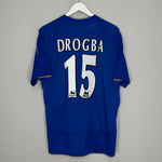 2005/06 CHELSEA DROGBA #15 *CENTENARY* HOME SHIRT (XL) UMBRO