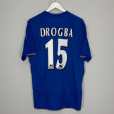 2005/06 CHELSEA DROGBA #15 *CENTENARY* HOME SHIRT (XL) UMBRO